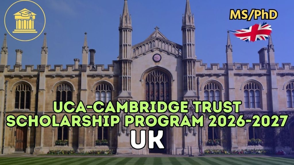 UCA-Cambridge-TrustScholarshipProgram2026-2027inUK
